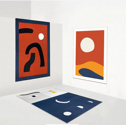 Tappeto astratto minimalista