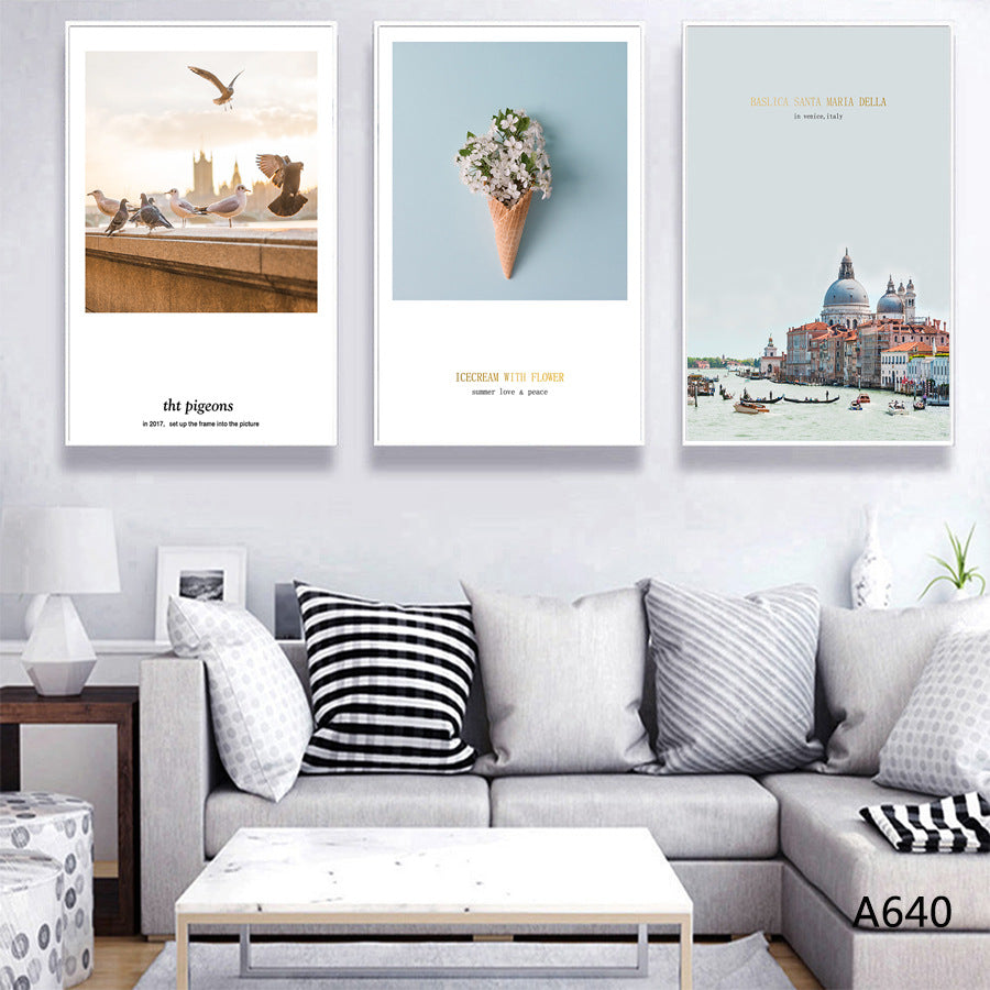 Trittico Città Stile Nordico