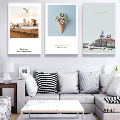 Trittico Città Stile Nordico