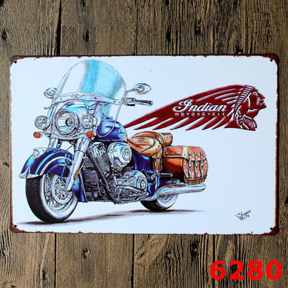 Targa in metallo Motociclette vintage