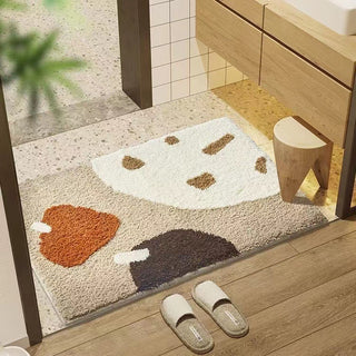 Tappeto bagno astratto