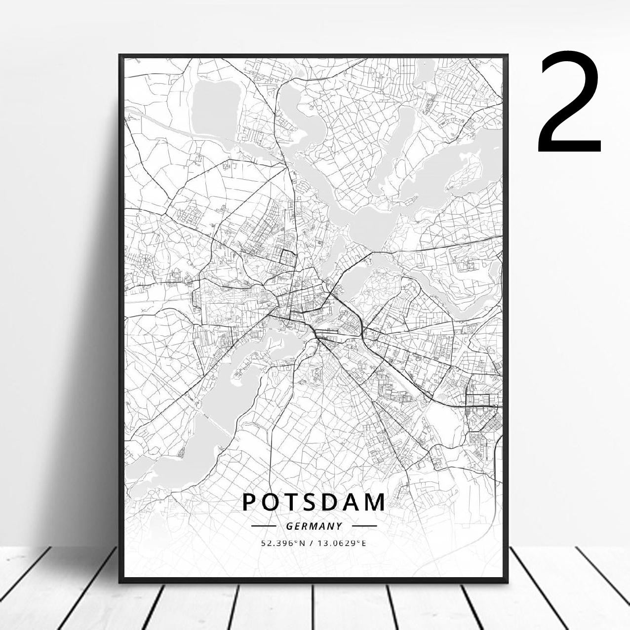 Poster Mappa Germania