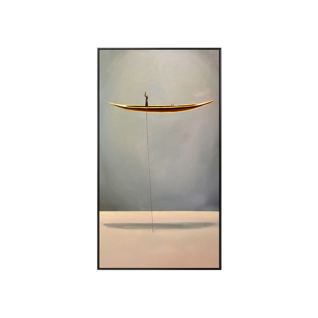 Quadro barca dorata