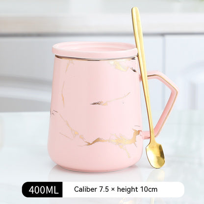 Tazza ceramica con bordo oro
