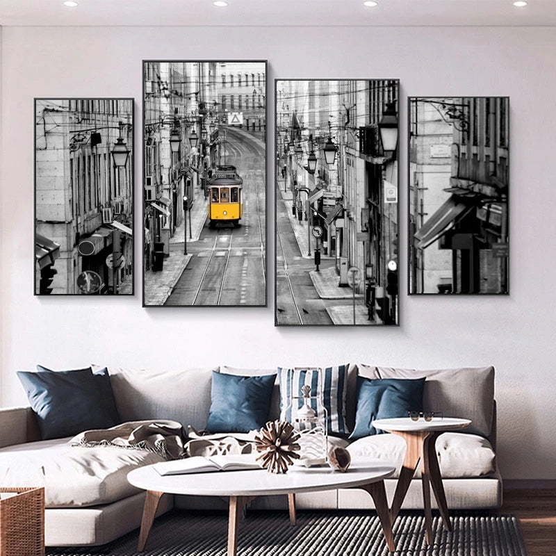 Quadro astratto urbano