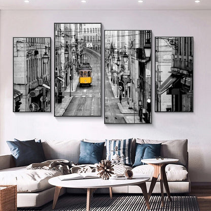 Quadro astratto urbano