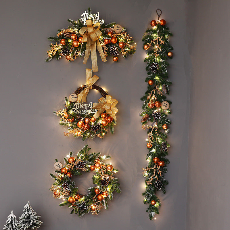 Ghirlanda Natale in Rafia