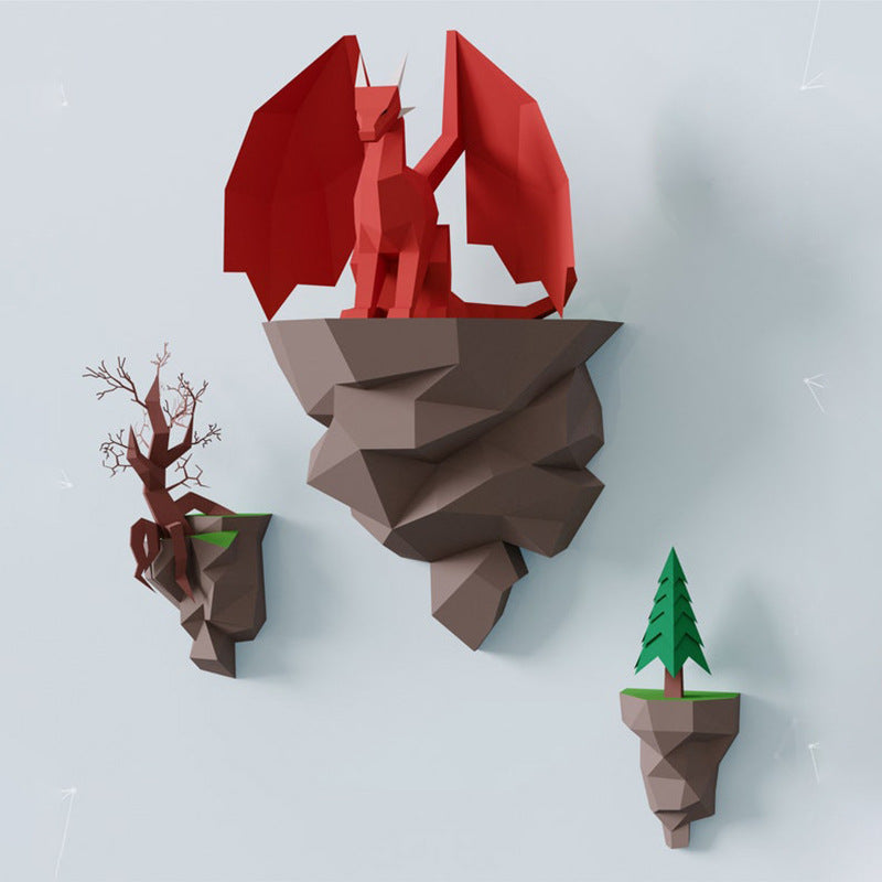Scultura Drago Carta
