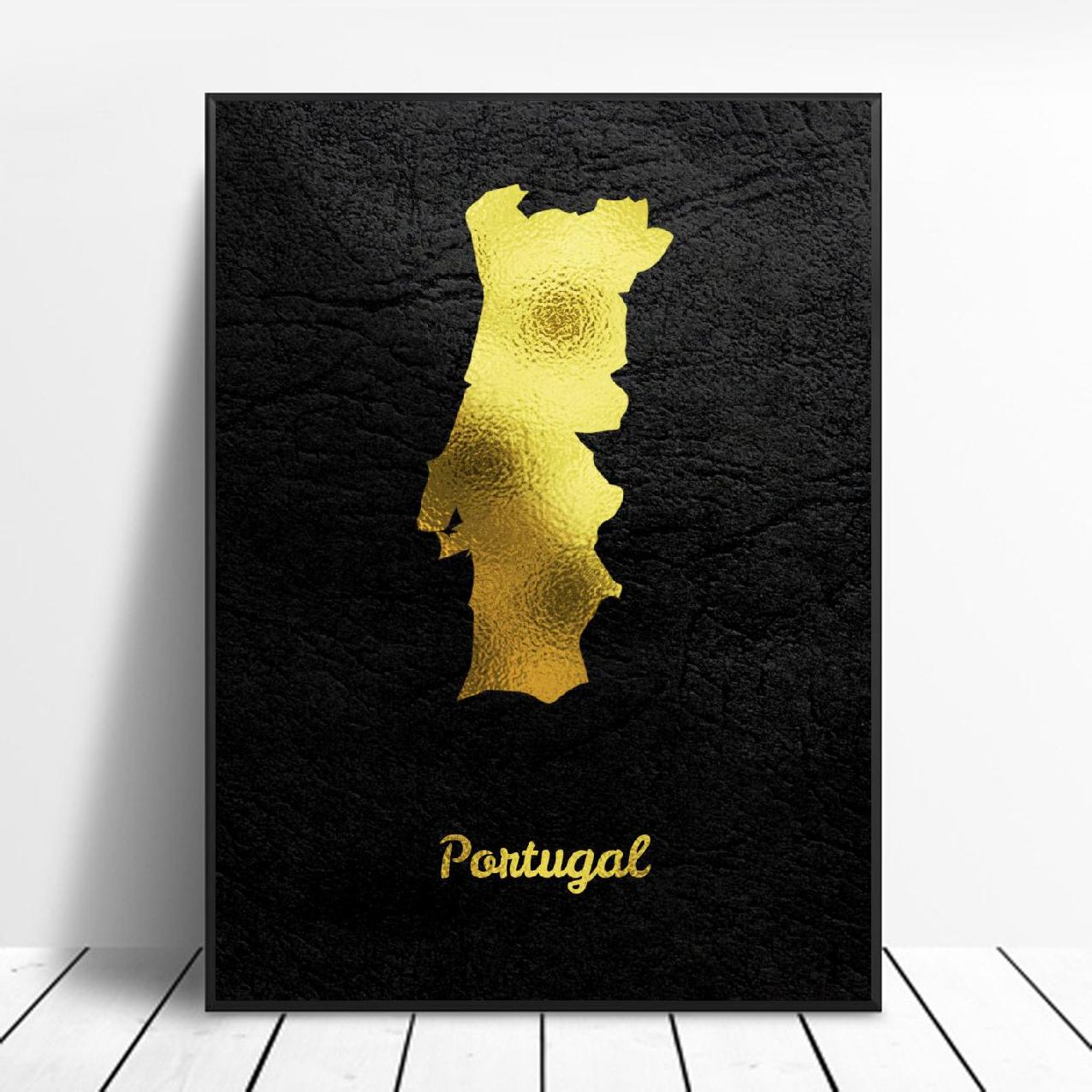 Quadro Mappa Portogallo