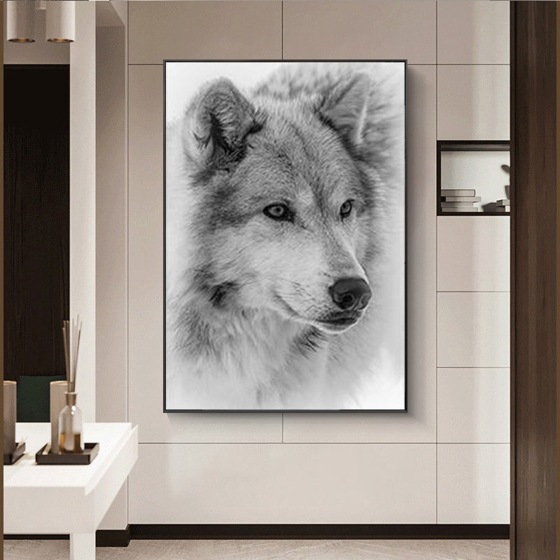 Quadro Lupo Acquerello