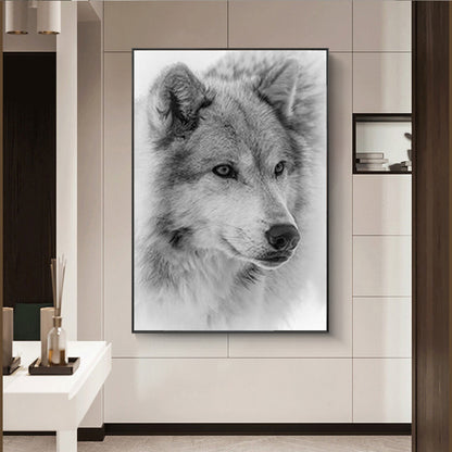 Quadro Lupo Acquerello