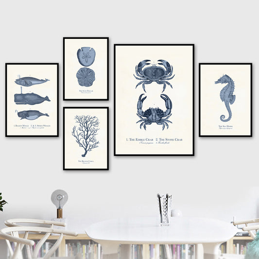 Quadro su tela Creature marine e molluschi