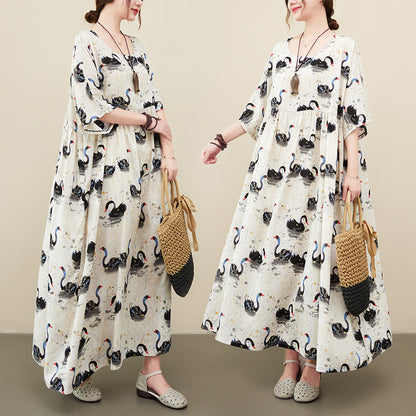 Vestito cigno stile rinascimentale