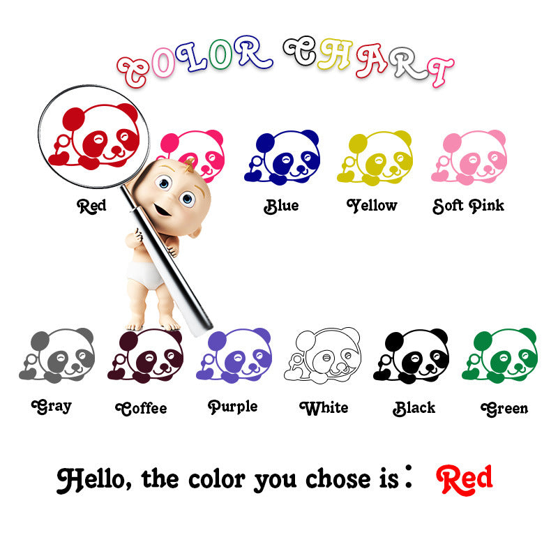 Adesivo murale Guida interattiva dei colori