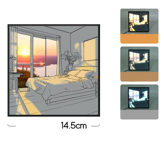 Quadro su tela Camera da letto al tramonto