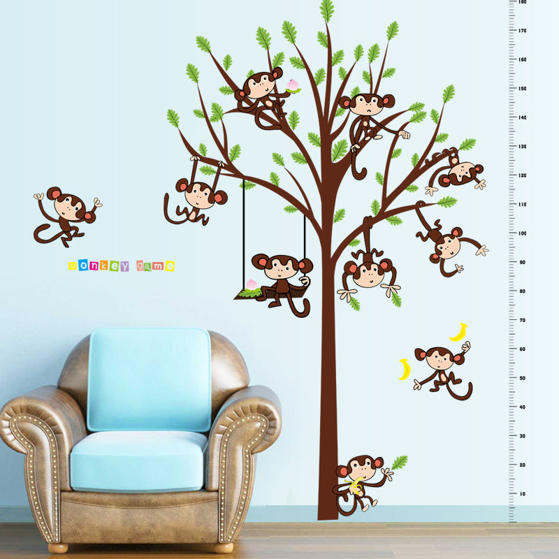 Adesivo murale Babbo Natale e albero