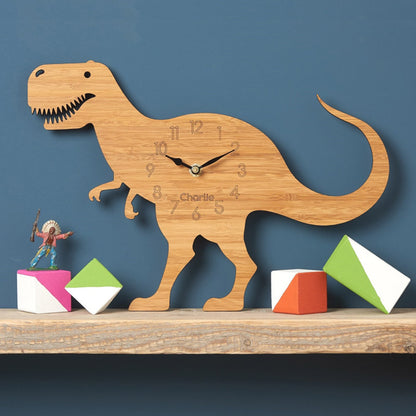 Orologio da parete Dinosauro legno