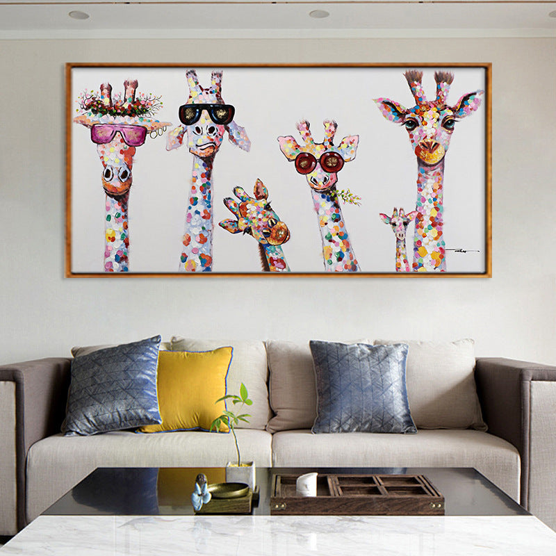 Quadro giraffa astratta