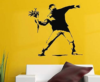 Adesivo Murale Ragazzo Fiori