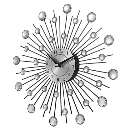 Orologio da parete Neon blu mattoni
