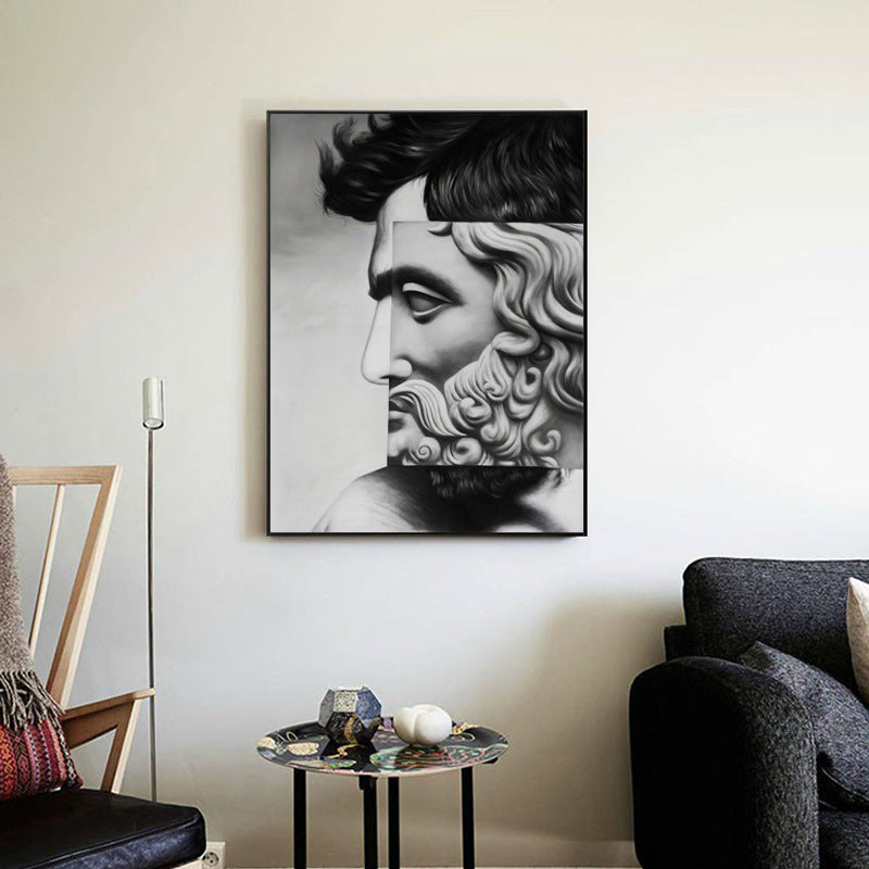 Quadro decorativo nordico a griglia