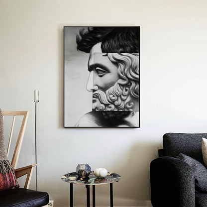 Quadro decorativo nordico a griglia