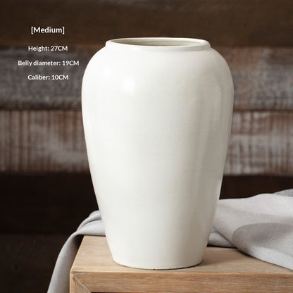 Vaso ceramica bianca stile nordico