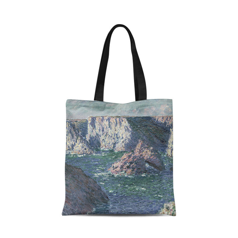 Borsa tela tramonto dipinto