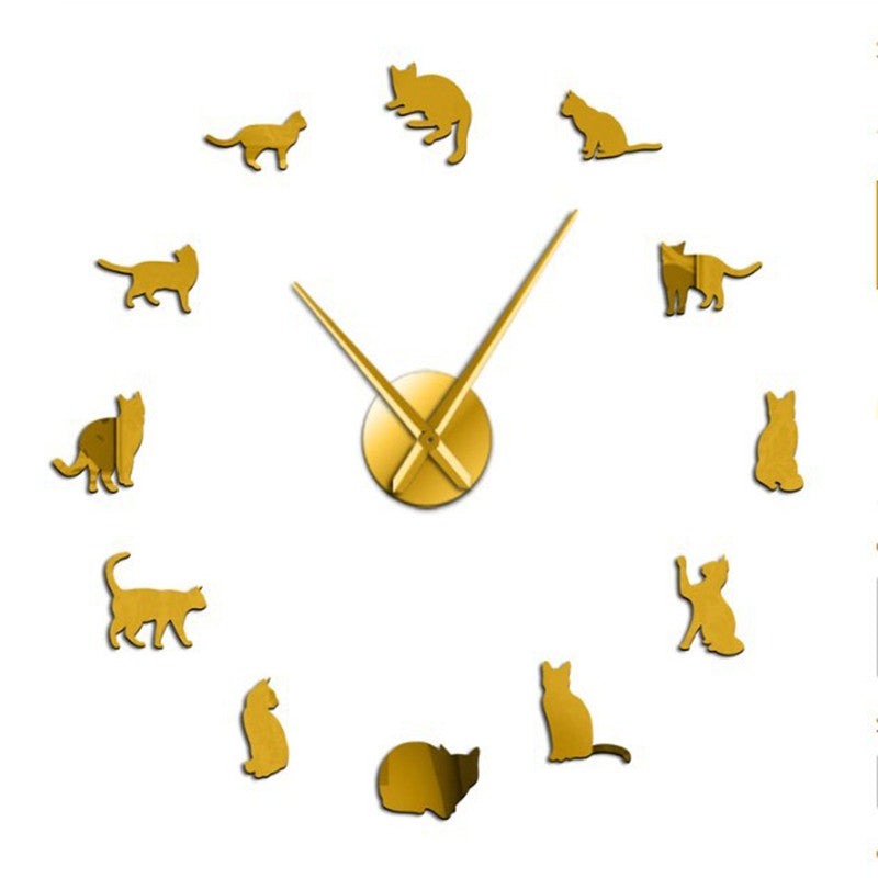 Orologio da parete Sagome gatti neri