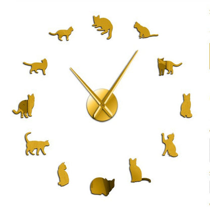 Orologio da parete Sagome gatti neri