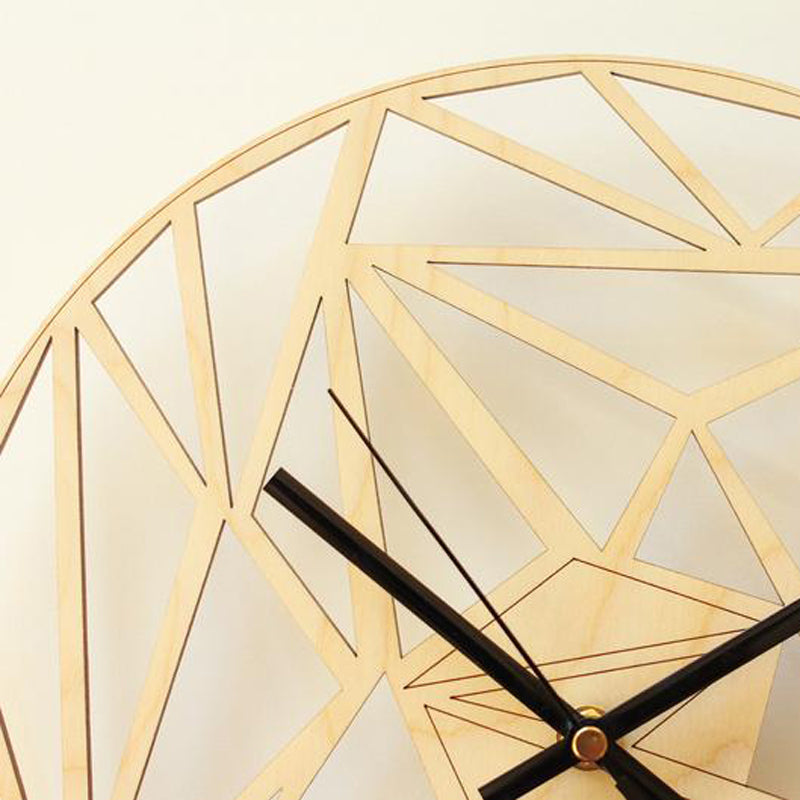 Orologio da parete Triangoli legno