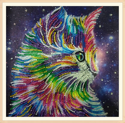 Quadro diamanti gatto