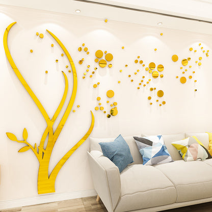 Specchio murale 3D salotto