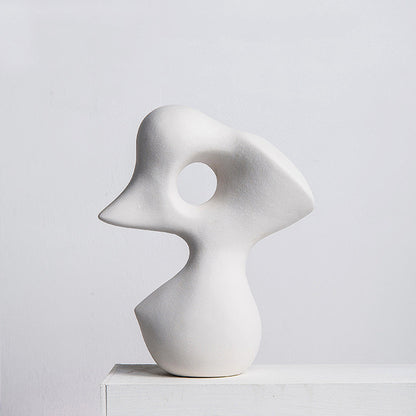 Scultura in ceramica astratta