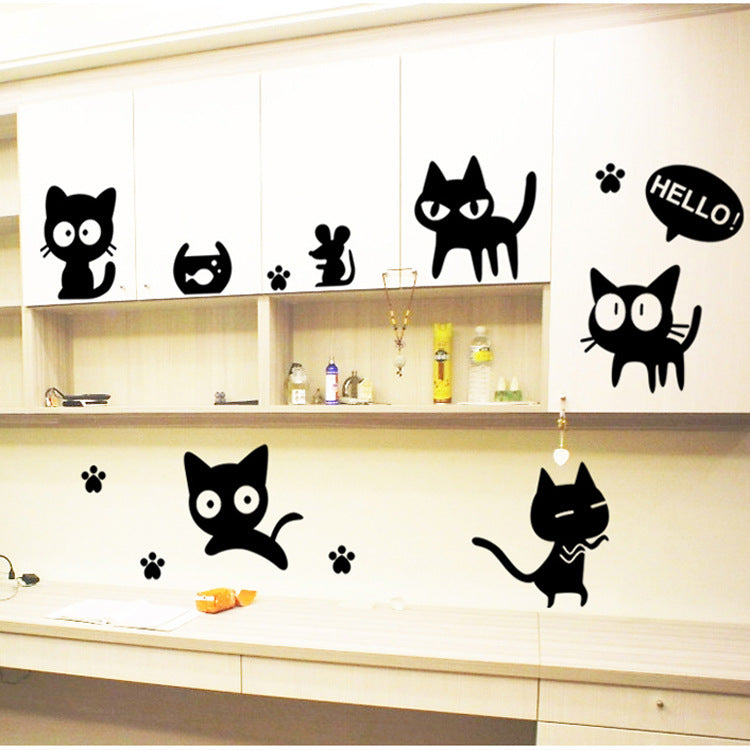 Adesivo gatto nero