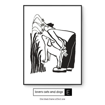 Quadro cani e gatti