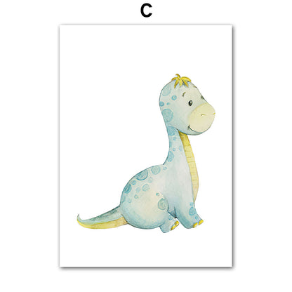 Quadro dinosauro per cameretta