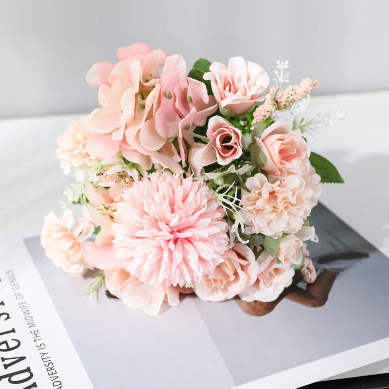 Bouquet rose artificiali