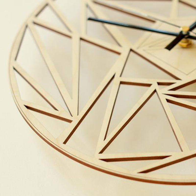 Orologio da parete Triangoli legno