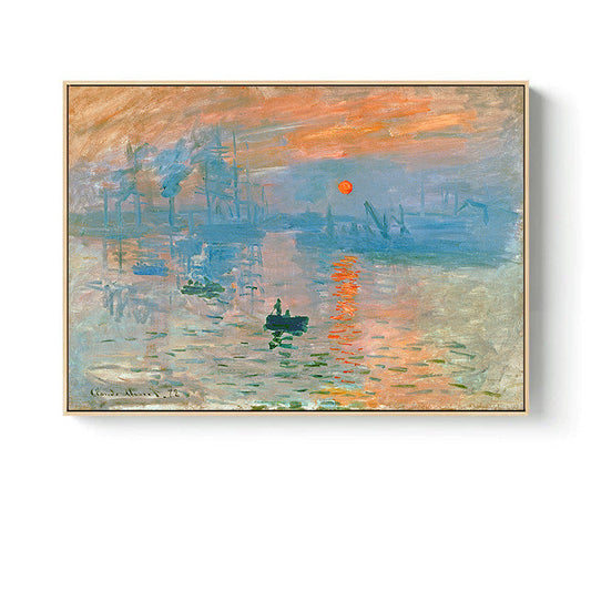 Quadro su tela Samurai silhouette nera