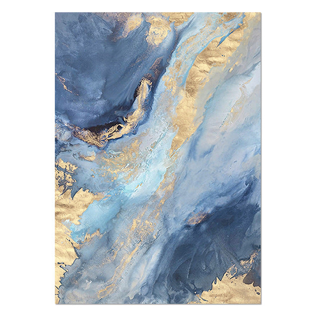Quadro marmo blu giallo