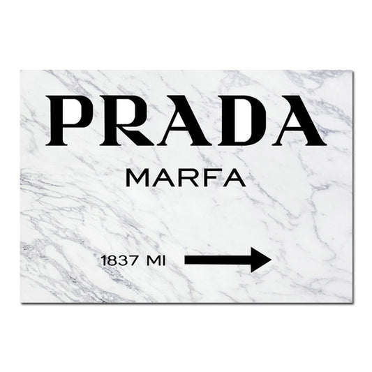 Quadro su tela Strada Prada Marfa