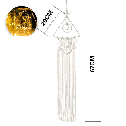 Acchiappasogni macramé con verga legno