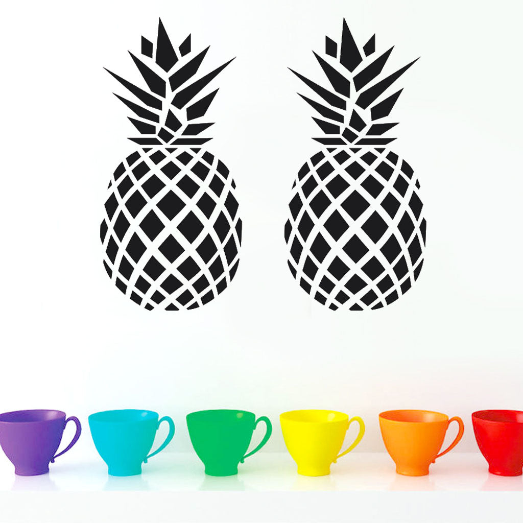 Adesivo murale Ananas colorato