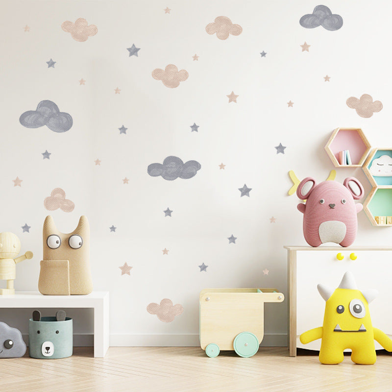 Sticker nuvole e stelle