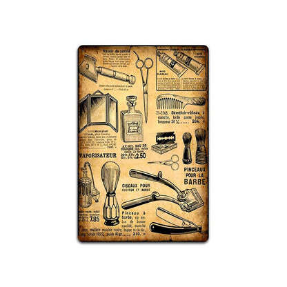 Poster Negozio di parrucchiere retro