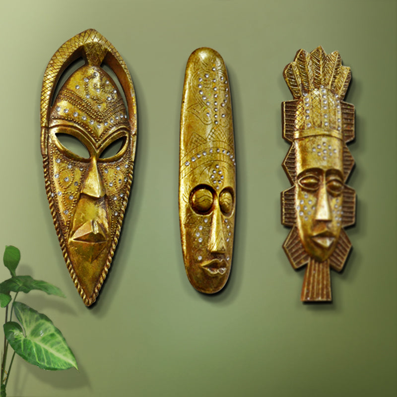 Oggetto decorativo resina dorata