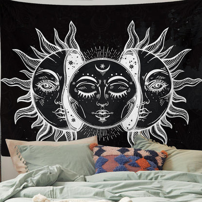 Arazzo luna e sole