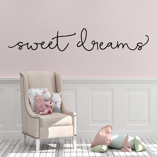 Adesivo murale Testo sweet dreams