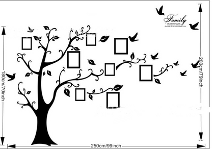 Adesivo murale albero